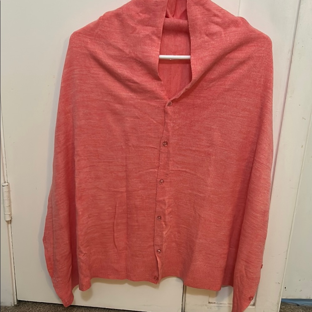 Simply Noelle Coral Knit Wrap scarf